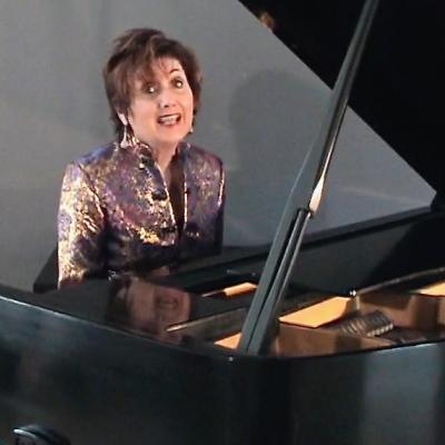 Karen Giorgio at the Piano - photograph by David Crellen